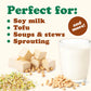 Food to Live Organic Soybeans, 12 Ounces - Dry Soy Beans, Pure and Natural, Nutritious Snack, High-Protein, Perfect for Soy Milk