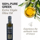 Kouzini Early Harvest Raw Agourelaio Extra Virgin Greek Olive Oil, Cold Pressed, Single Origin, High Polyphenol Evoo With Vibran
