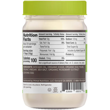 Primal Kitchen Mayo Made With Avocado Oil And Cage-Free Eggs Variety Pack, Original & Pesto, 12 Ounces, Pack Of 2