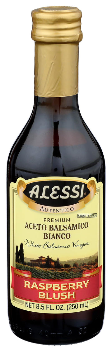 Alessi Foods White Balsamic Raspberry Blush Vinegar, 8.5 Fl Oz, Red, Model 00035062