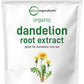 Micro Ingredients Organic Dandelion Root Tea Powder, Caffeine Free, 8oz, Non-GMO, 220 Servings