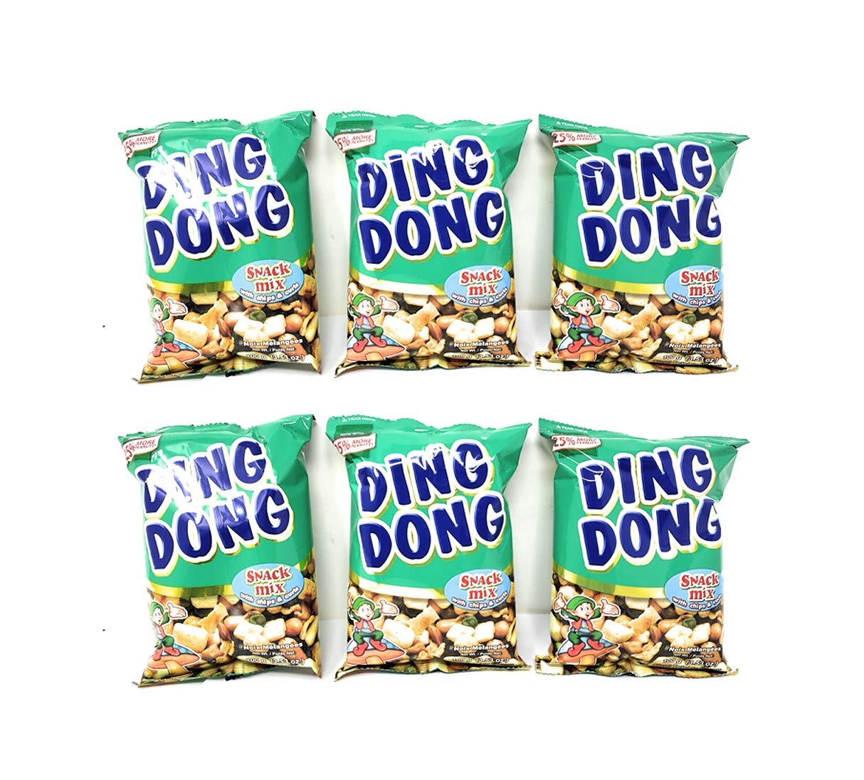 Ding Dong Snack Mix w/ Chips & Curls (6 Pack, Total of 600g)