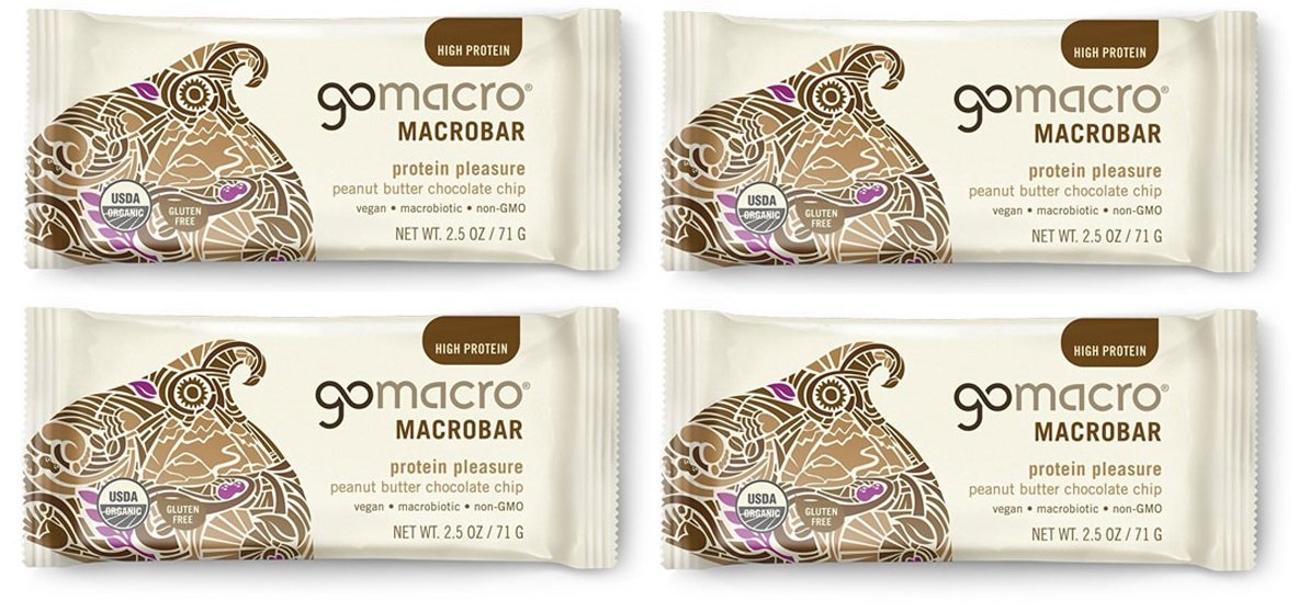 Gomacro Macrobar Peanut Butter Chocolate Chip (Pack Of 4)