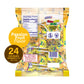 Colombina Bon Bon Bum Lollipops W/Bubble Gum Center, Passion Fruit Flavor, Individually Wrapped, Ideal For Party Favors And Gifts, 1 Pack (24 Count)