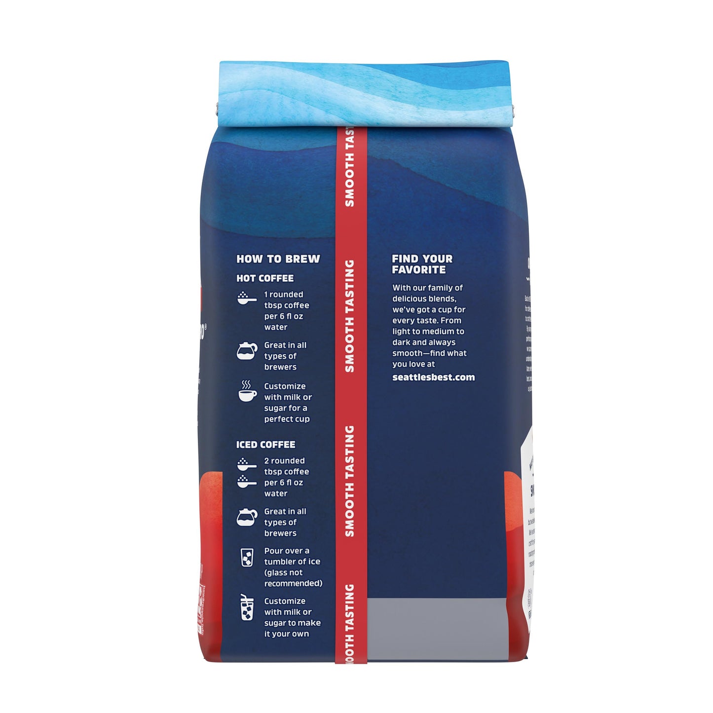 Seattle s Best Coffee Henrys Blend Dark Roast Ground Coffee | 12 Ounce Bags (Pack of 6)