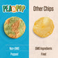 PEAKAPOP Veggie Chips – Plant-Based Popped Snack – Vegan, Gluten-Free – 1 oz Bags (15-Pack) – Tomato & Italian Herbs