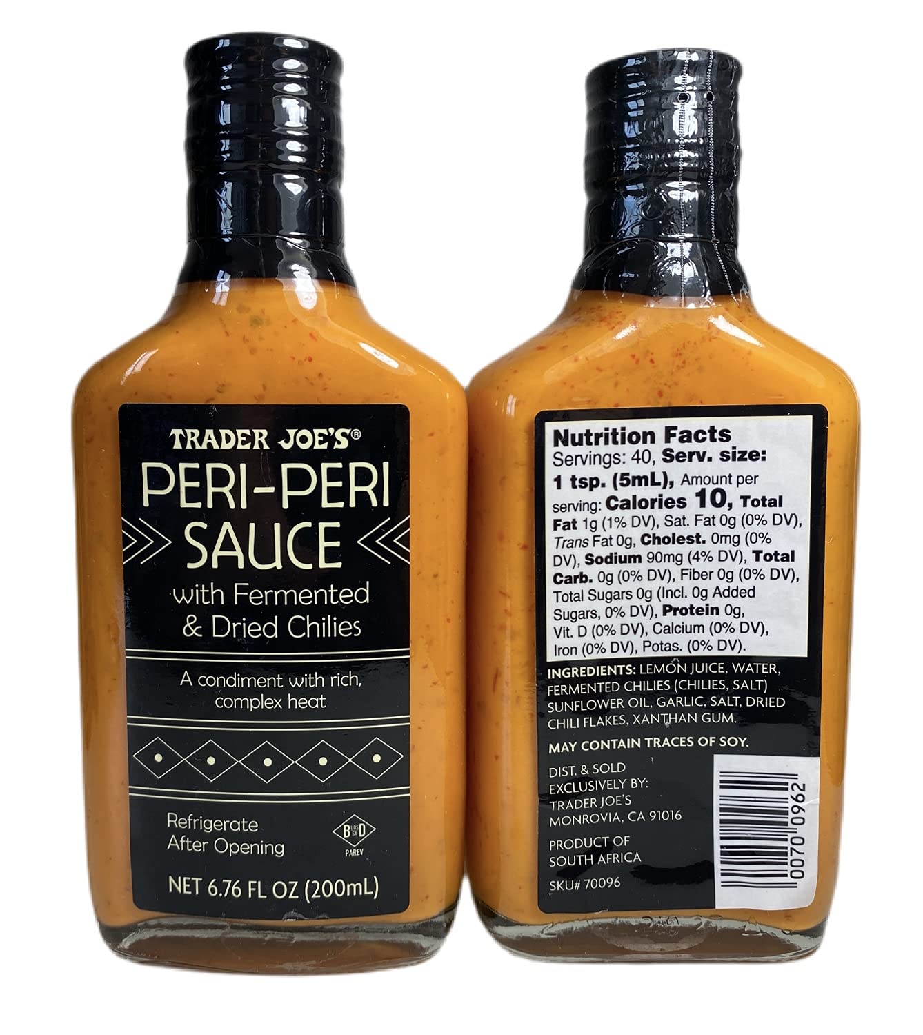 Trader Joe'S Peri-Peri Sauce With Fermented Dried Chilies (Pack Of 2)