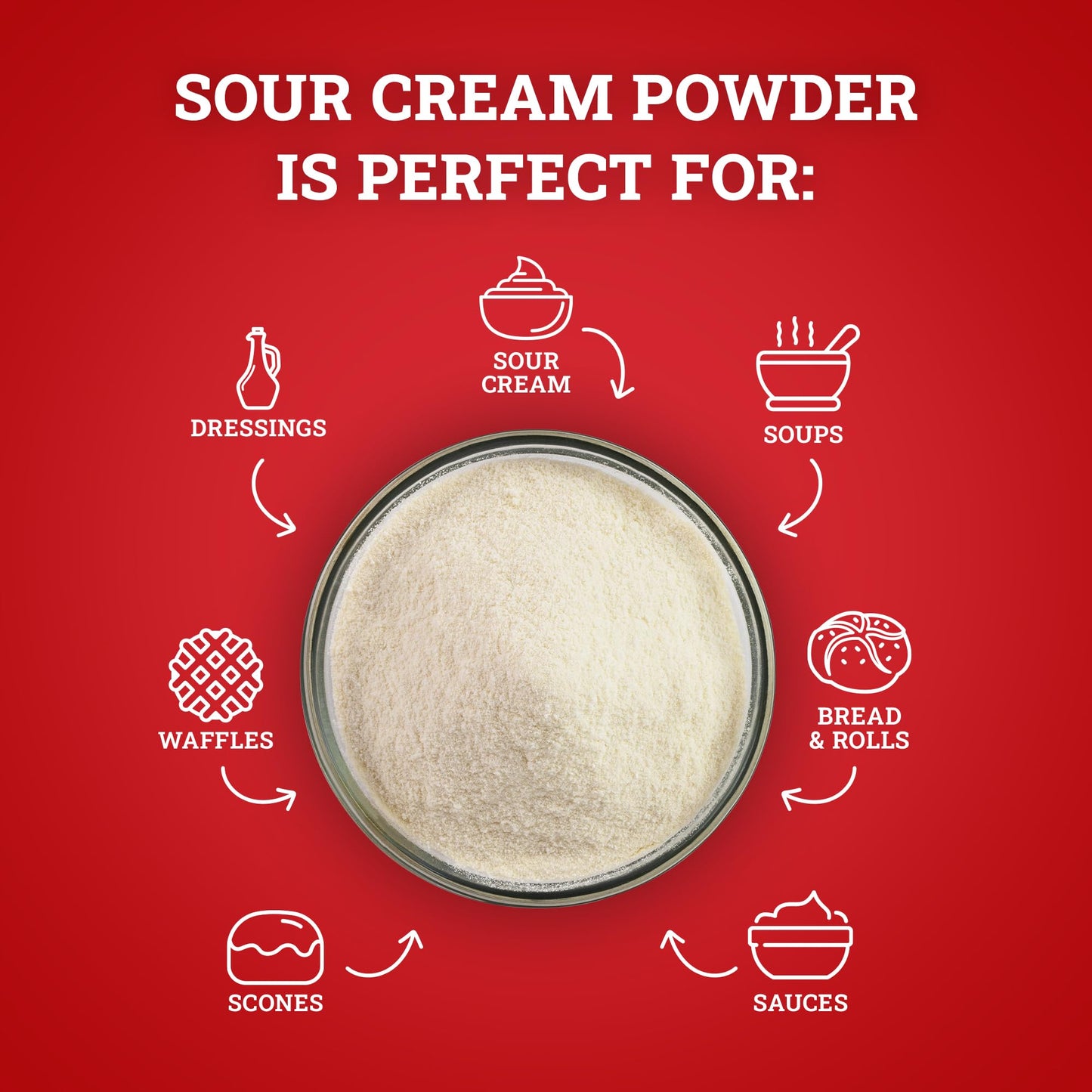 Hoosier Hill Farm Sour Cream Powder, 25LB (Pack of 1)