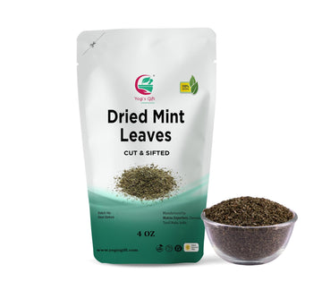 Dried Mint Leaves 4 oz | Peppermint Leaves For Tea & Savoury | Non-GMO, Ethically Sourced, Cut & Sifted | Bulk Tea Loose Leaf - 