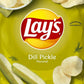 Dill Pickle Potato Chips Snack Bags – 1.5 Oz Each [Pack Of 12] | Crunchy & Tangy Potato Chips | Single-Serve Snack Packs | Bulk Chips Variety Bundle With Mystery Gift – Superdeals Value Pack
