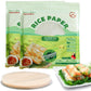 TANISA 76 Sheets - 2 Packs Rice Paper Wrappers for Spring Rolls, Rice Paper Sheets, Gluten Free Wonton, Traditional Fresh Rolls,