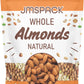 JMSPACK - Natural Whole Almonds, 16 ounce (1 lb)