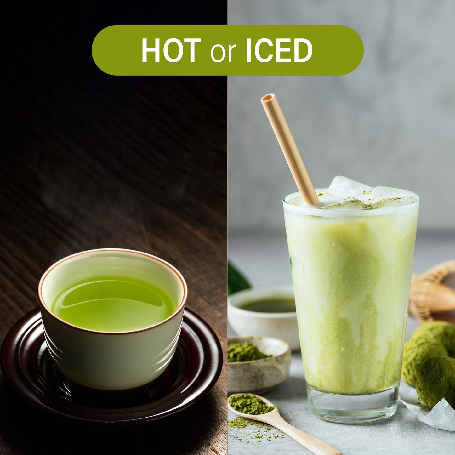Maeda-En Re-Q Matcha Latte Green Tea Powder 7 Packets Japanese Origin Hot Or Iced Drink Creamy Flavor Individually Wrapped 08150