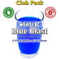 GramZero Sour Blue Blast Zero Calorie Sugar Free Drink Mix, Great For Nutrition Club Loaded Tea, Stevia Sweetened