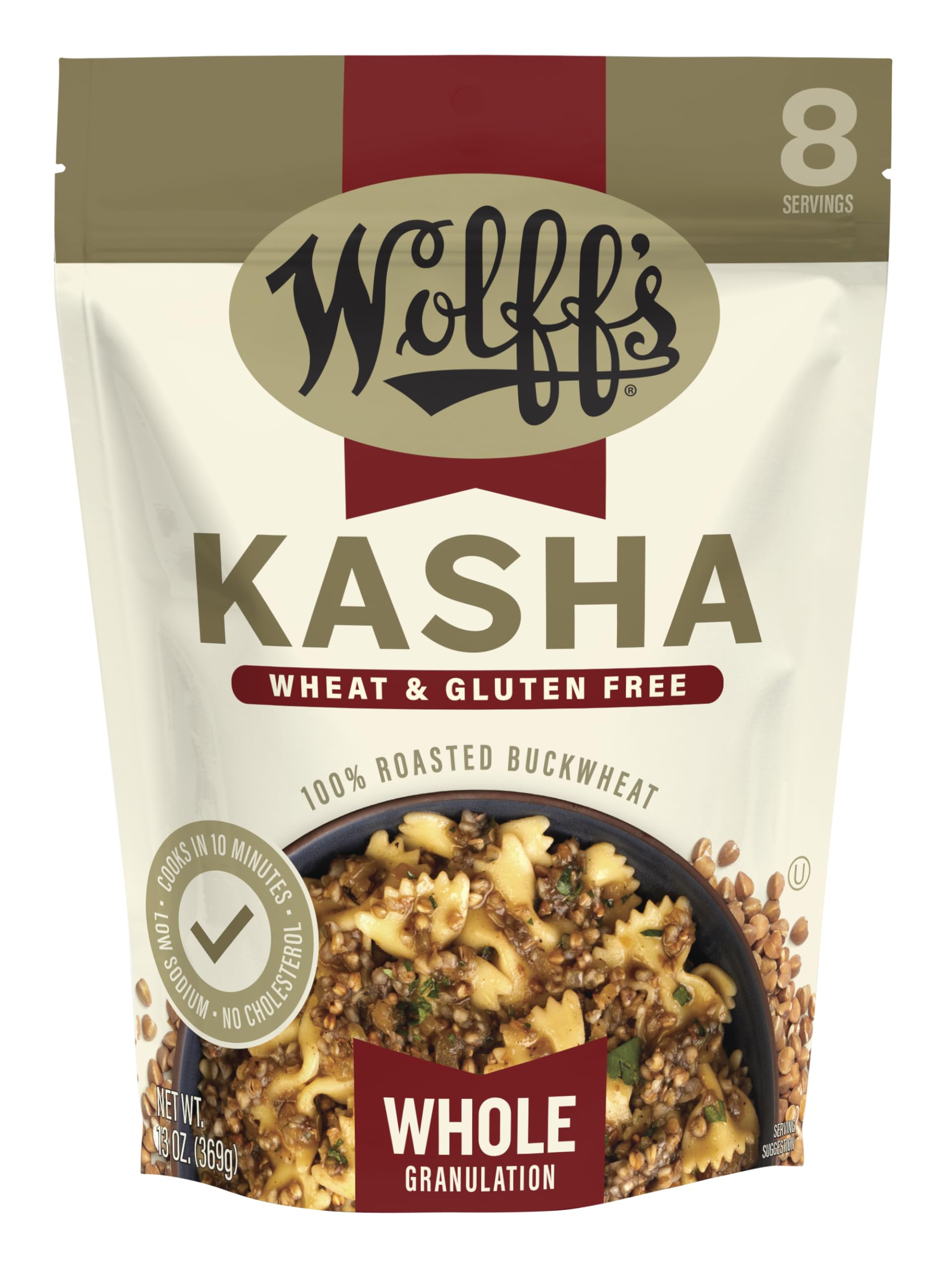 Wolffs Kasha (Whole Granulation) - 100% Roasted Buckwheat