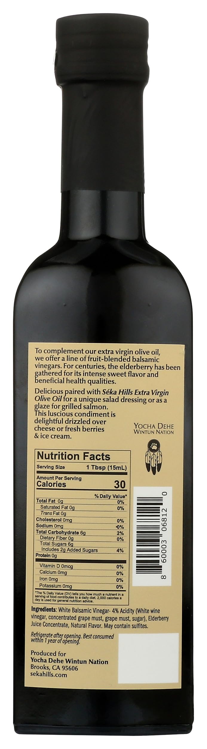 Seka Hills Elderberry Balsamic Vinegar, 250ml (8.4 Fl Oz), Model 0860003068120