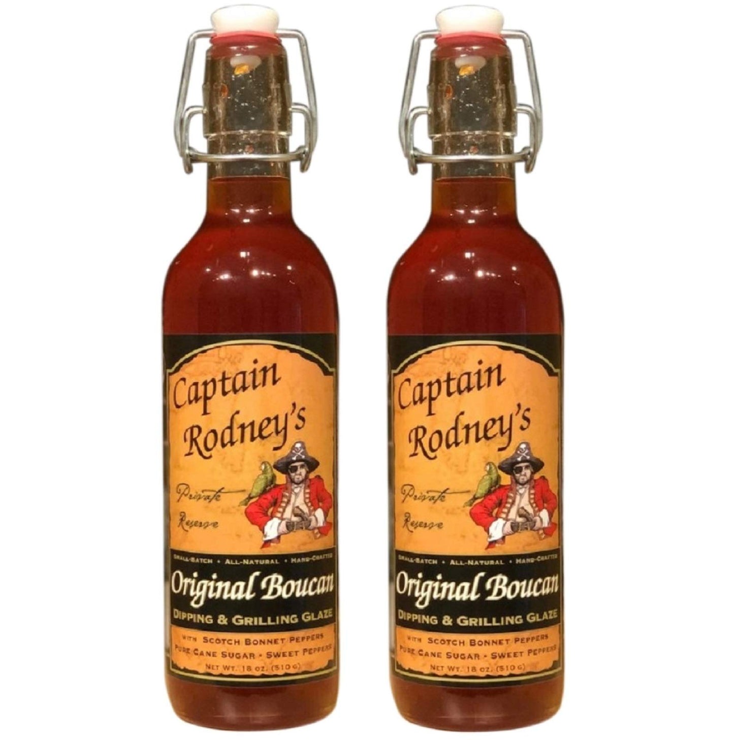 Captain Rodney'S Boucan Pepper Glaze 18 Oz (2 Pack)