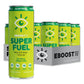 Eboost Super Fuel Healthy Energy Drink - Caffeine From Natural & Clean Ingredients For Focus And Productivity -Taurine Free Pre-Workout With Electrolytes, Nootropic & Vitamins - Ginger Lime, 12 Pack