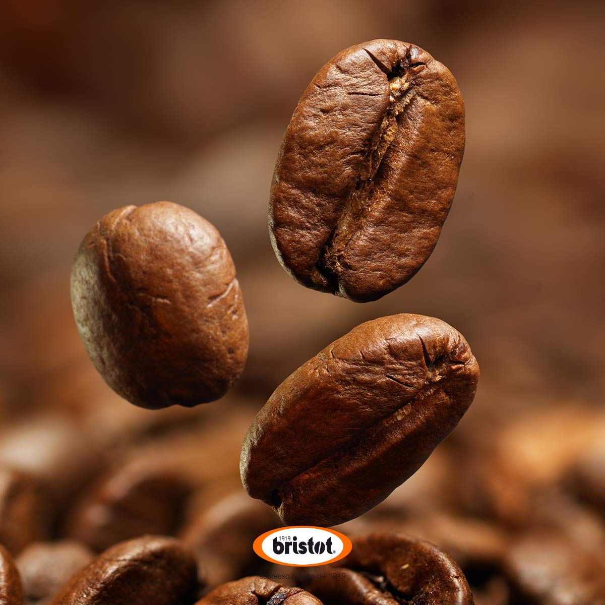 Bristot 100% Arabica Espresso compact pieces Compatible with Lavazza Blue Machines Smooth & Aromatic 50 Count