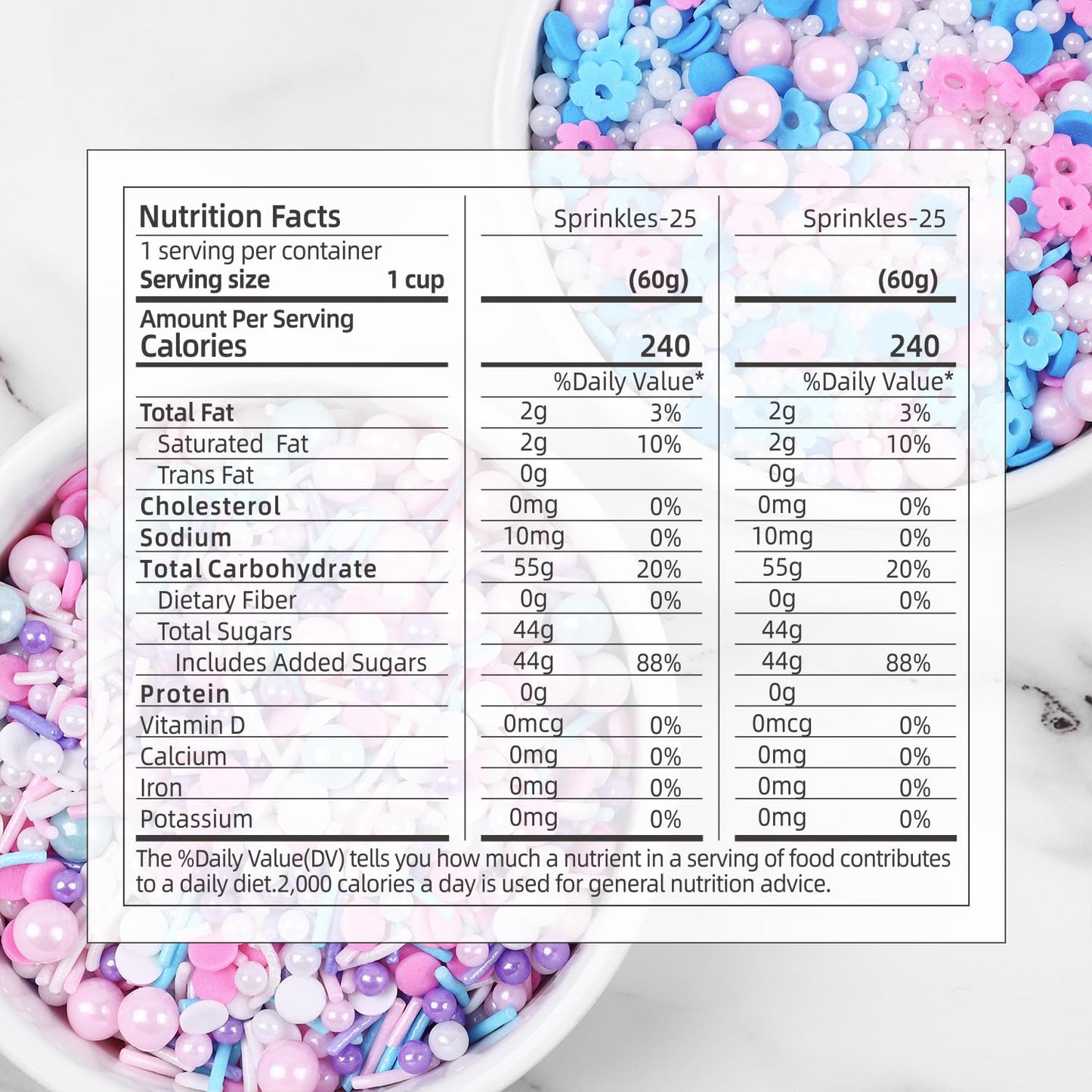 Edible Pink Sprinkles For Cake Decoration, Flower Sprinkles, Pearl Sprinkle, Pink Confetti Sprinkles For Valentines Cake Decorat