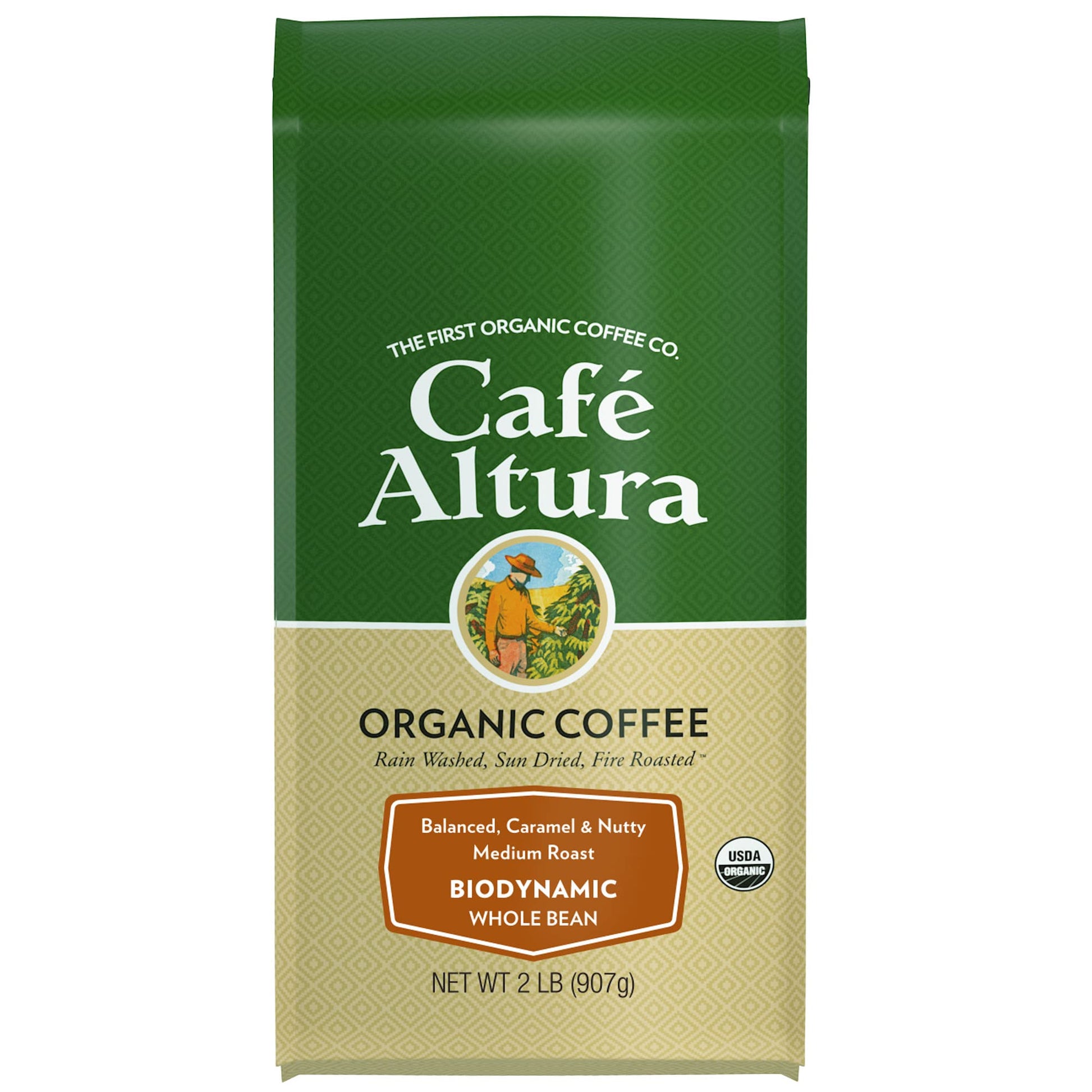 Cafe Altura Whole Bean Organic Coffee, Biodynamic, 2 Pound