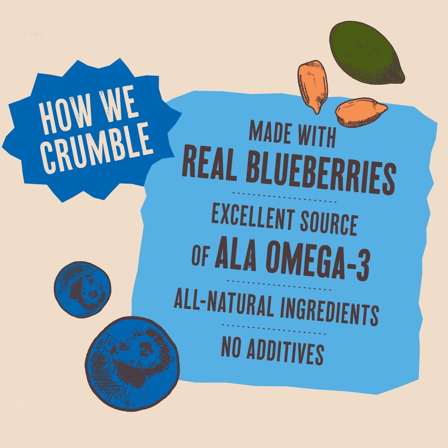 Uncle Crumbles Brainberry Granola, Gluten-Free, Non-Gmo Project Verified, Kosher, 16G Of Whole Grains Per Serving, Blueberry, 11