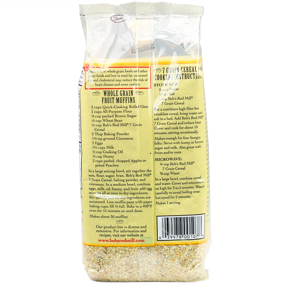 Bobs Red Mill 7 Grain Hot Cereal, 25 Ounce (Pack of 4), Model 1185C254