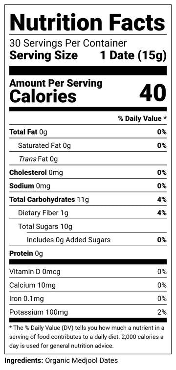 Terrasoul Superfoods Organic Medjool Dates, 16Oz