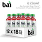 Bai Antioxidant Infused Water, Zambia Bing Cherry, 18 Fl Oz, 12 Pack, with Vitamin C, No Artificial Sweeteners