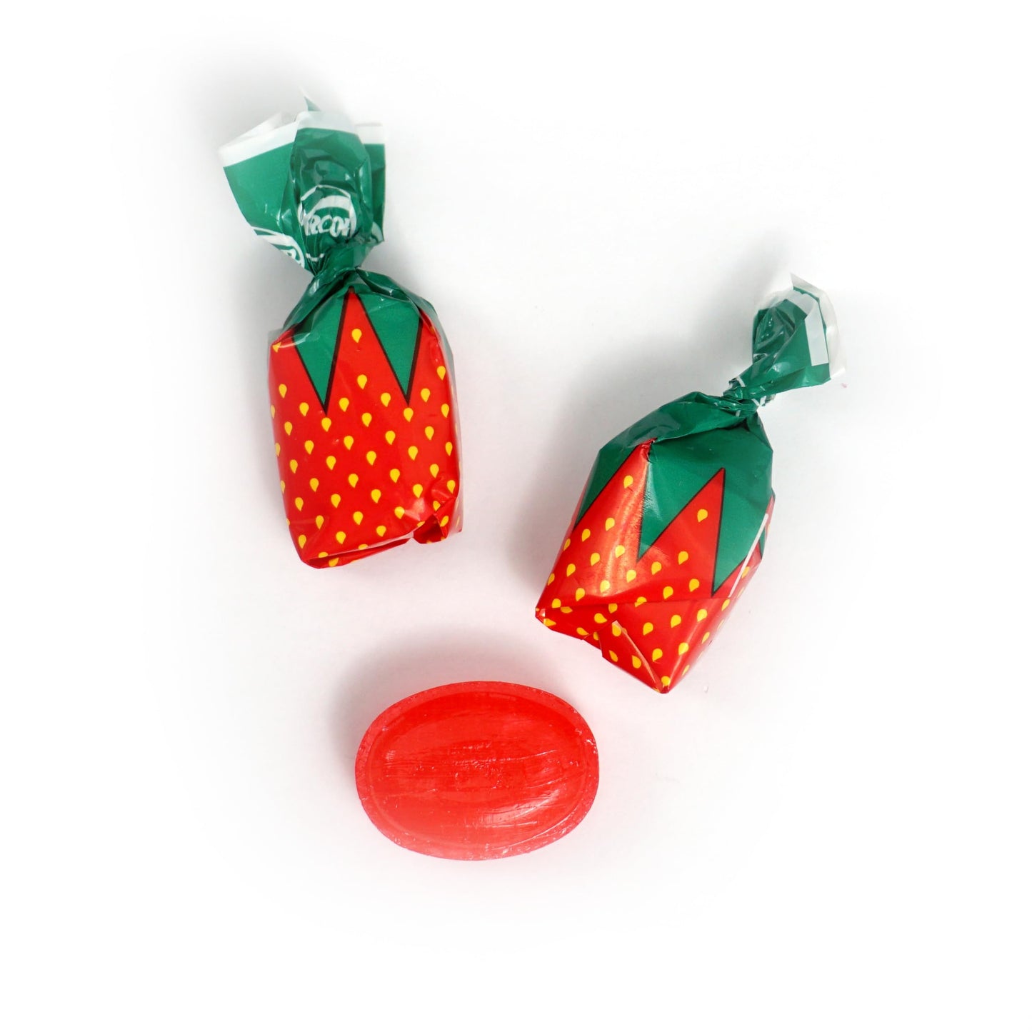 Arcor Strawberry Bon Bons Hard Candy, 2 Pound (Approx. 150 Pcs.), Arcor Strawberry Candy Individually Wrapped, Strawberry Candie