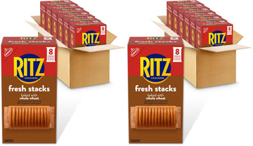 Ritz Fresh Stacks Whole Wheat Crackers, 6-11.6 oz Boxes (48 Stacks) (Pack of 2)