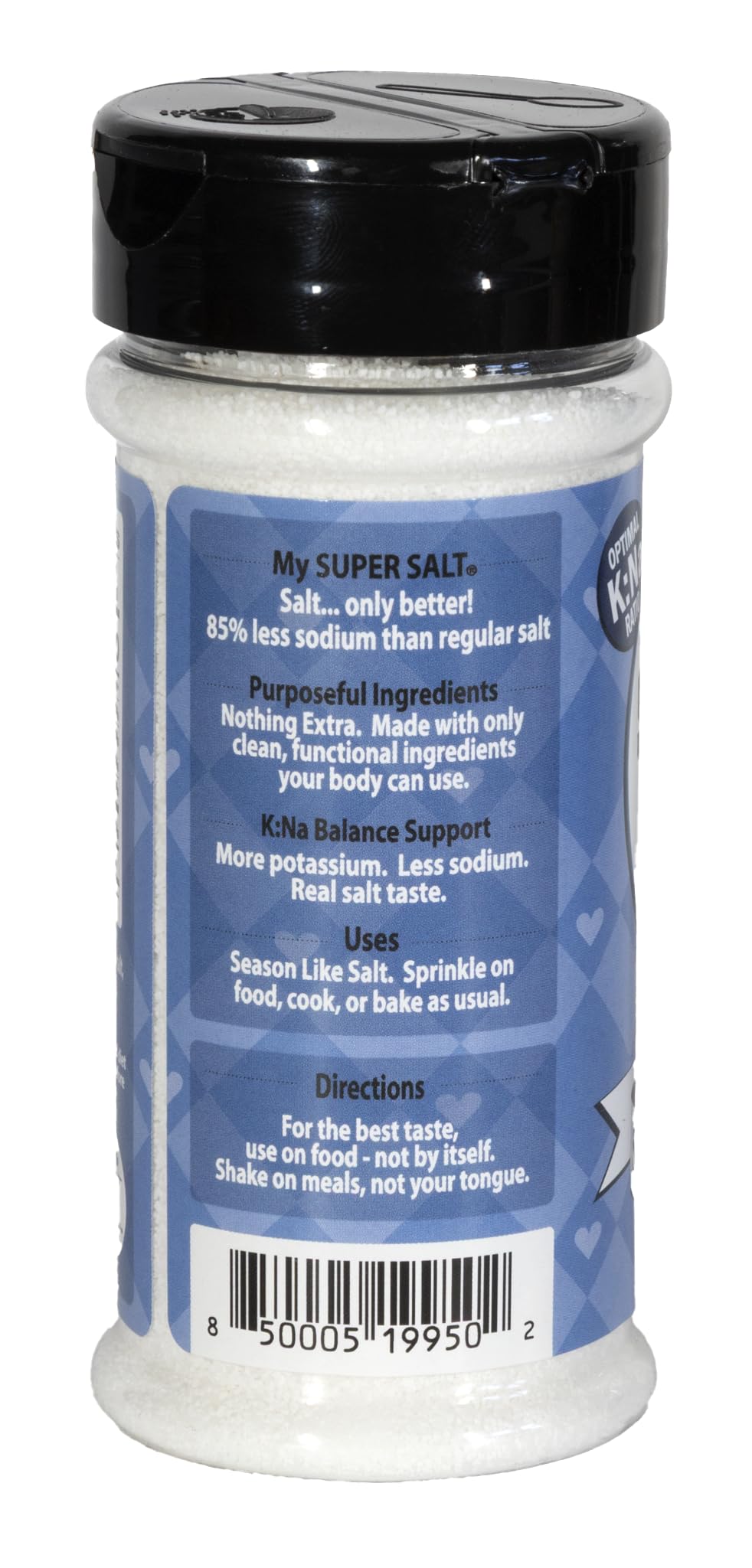 My SUPER SALT - Functional Salt Alternative with Real Salt Taste - 85% Less Sodium - Mineral Balanced Support - Smart Seasoning