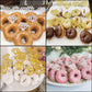 yuntop 60 Pack Glitter Diamond Cupcake Toppers, Silver & Gold, Bamboo Material, Perfect for Weddings & Parties