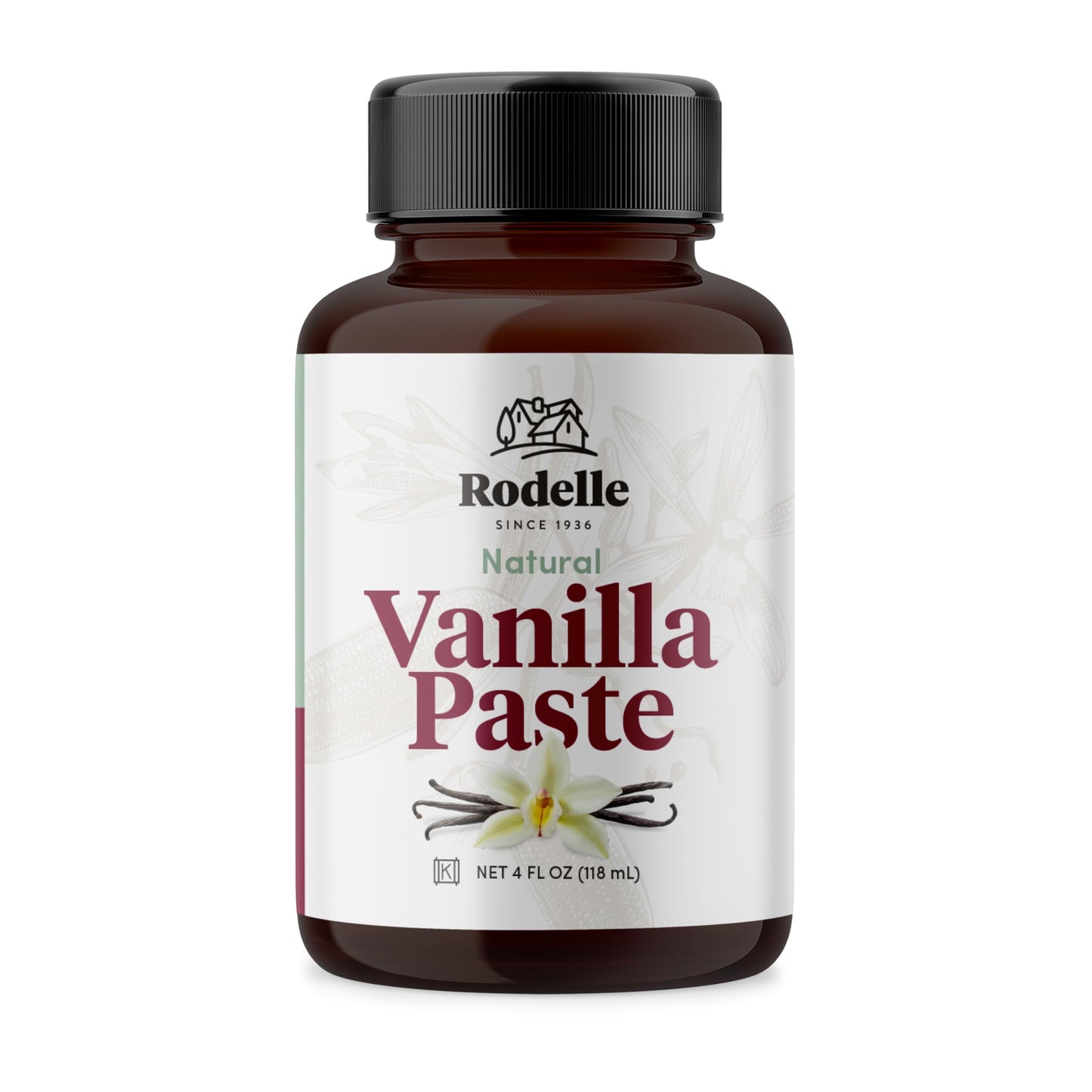 Rodelle Paste, Vanilla, 4 Fl Oz (Pack Of 1)