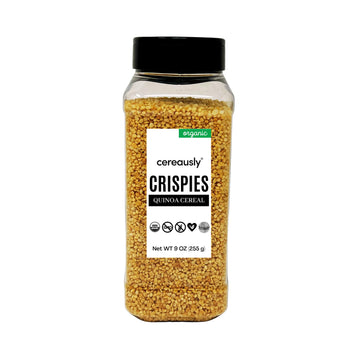 Cereausly Puffed Quinoa - Premium Quinoa Crispies Made with Organic White Quinoa - Delicious and Nutritious Quinoa Flakes for Sn