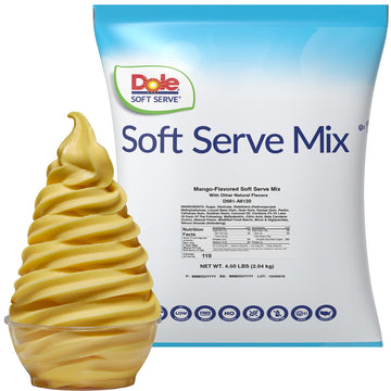 Dole Soft Serve Mix, Orange, 4.4lb (Pack of 4)