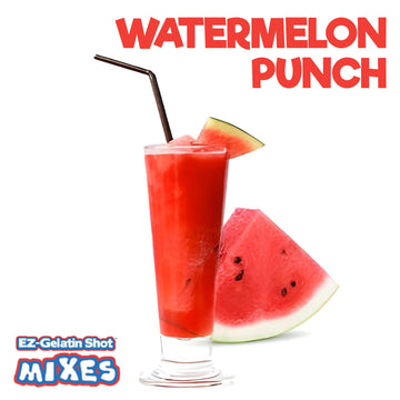 EZ-SQUEEZE Watermelon Punch Jello Shot Mix - Gluten-Free Gelatin Powder, 6.78 oz, Red, Easy to Make for Parties