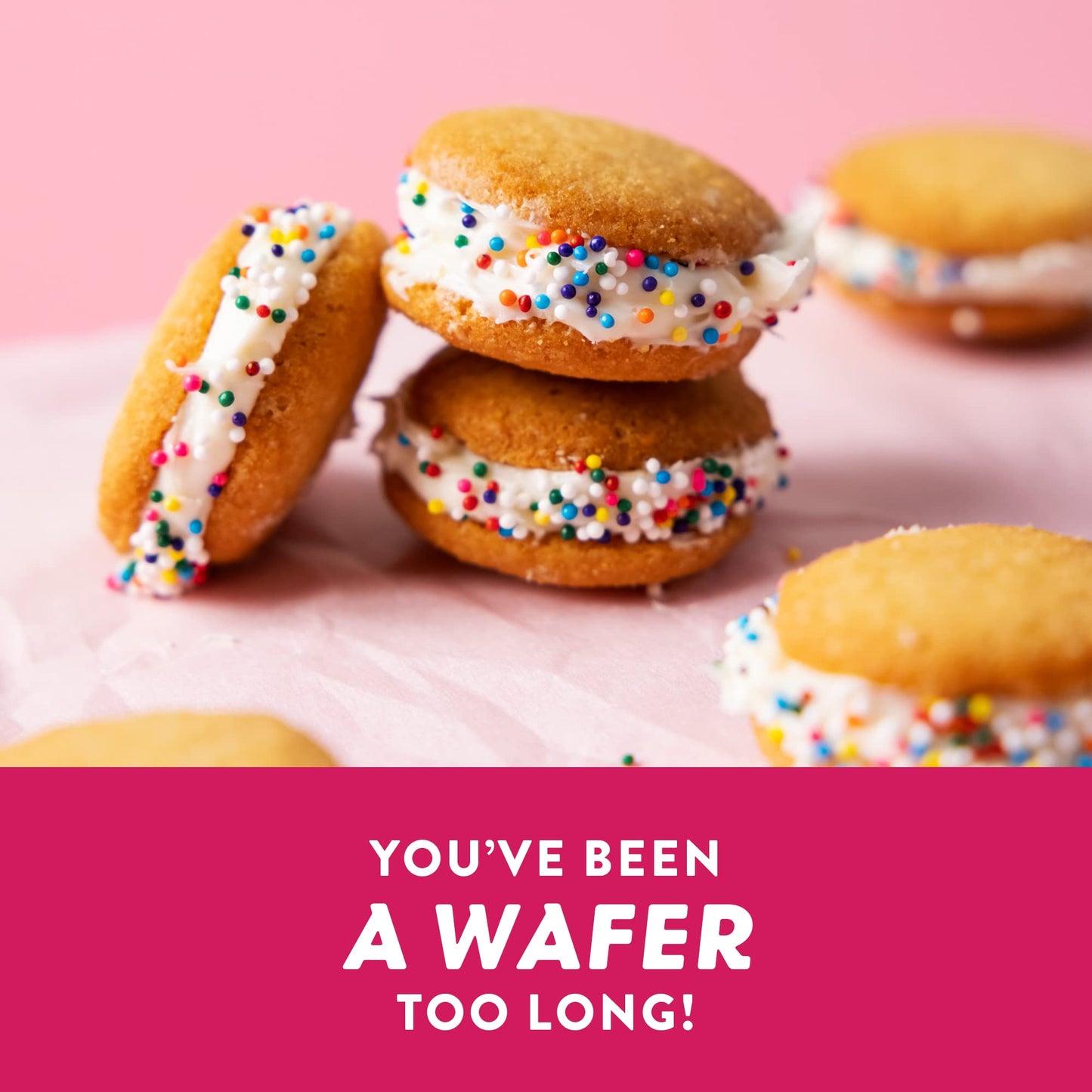 Highkey Gluten Free Vanilla Wafer Cookies - 6Pack Low Carb Keto Snack Sugar Free Dessert Diabetic Snacks Healthy Diet Friendly F