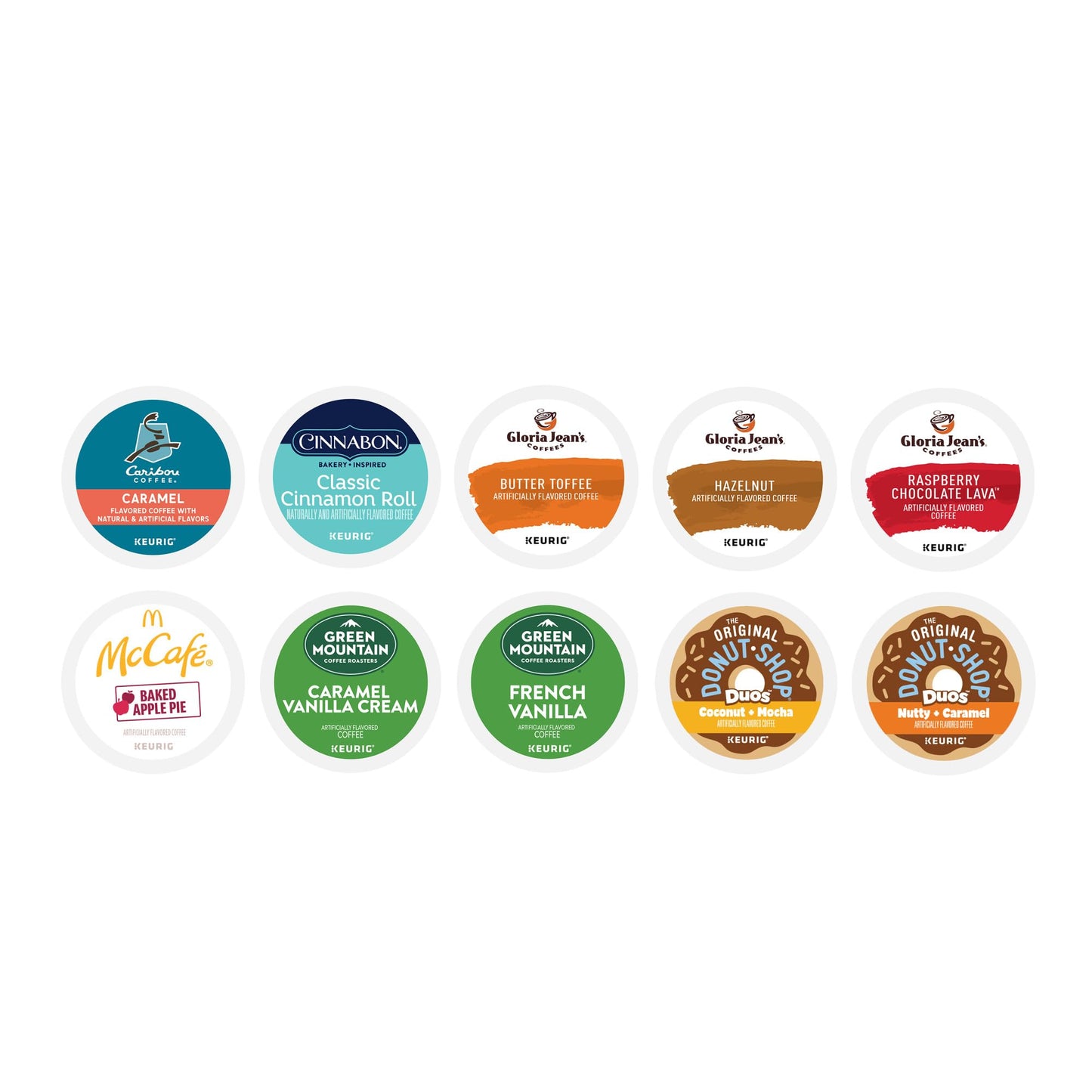 Keurig Flavored Coffee Variety Pack, Keurig Single Serve K-Cup Pods, 40Ct