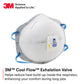3M Particulate Respirator 8577, P95, Niosh Approved, With Nuisance Level Organic Vapor Relief (Pack Of 10)