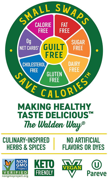Walden Farms Chipotle Ranch Dressing 12 Oz. Bottle | Fresh & Delicious Salad Topping | 0G Net Carbs Condiment | Kosher Certified