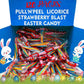 Pull-Apart TwizzlerSStrawberry Blast Licorice Candy - 120-Piece Easter Pastel Bulk Pack, Great for Basket Stuffing & Egg Hunts, 