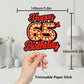 Happy 65Th Birthday Cake Topper Fluorescent Flashing Night Out Hen Movie Nightclub Theme Decor Supplies Woman Man Happy Birthday