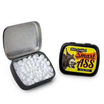 100% Smart Ass Mints - Gift For Sarcastic People - Funny Gifts For Men - Funny Mint Tins - Stocking Stuffers For Friends - Peppe