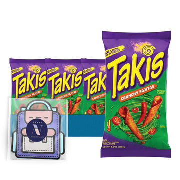 Takis Crunchy Fajitas Tortilla Chips 4-Pack, 9.9 oz Bags, Hot Chili Pepper Flavor