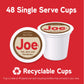 Joe Knows Coffee Single Serve Pods, Tall Dark and Handsome, 48 Count