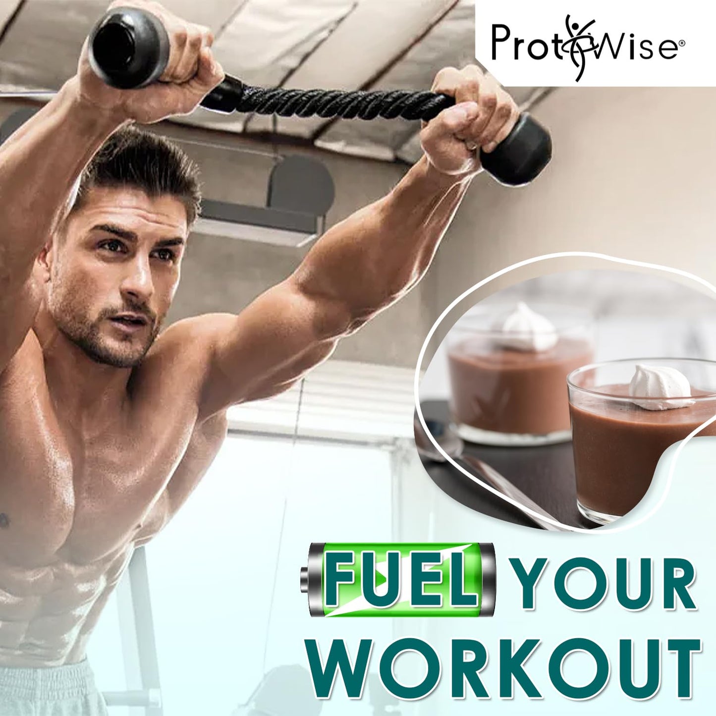 ProtiWise Very High Protein Drink Mix | Chocolate | Meal Replacement for Weight Loss and Hunger Control | 35 grams Protein, Glut