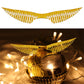 Doryfew 50Pcs Golden Wings Chocolate Decor, Wafer Cupcake Toppers, Model TS-5, Paper, Style E