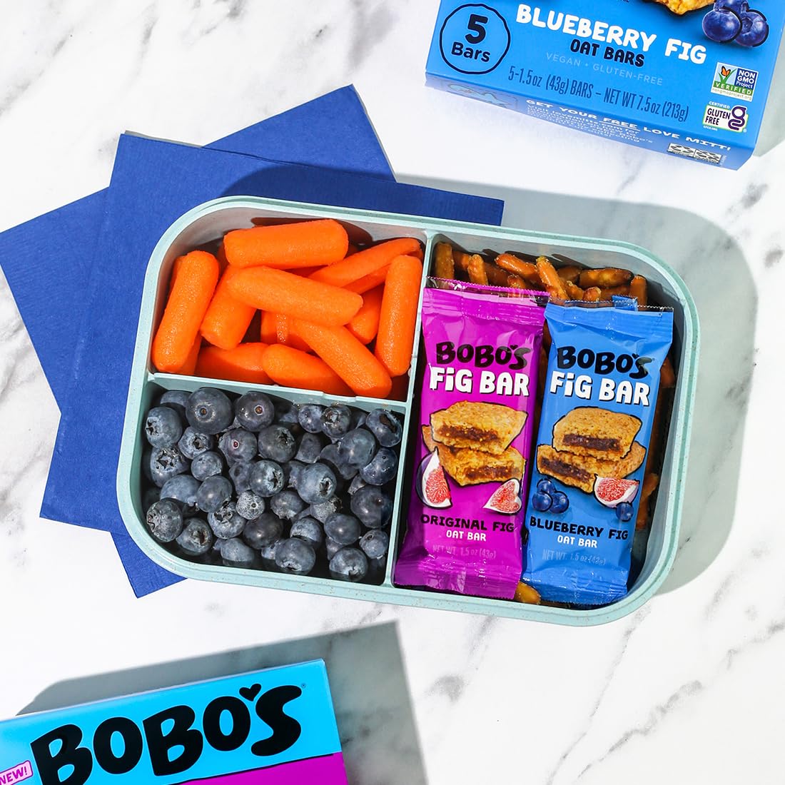 Bobos Fig Bar (30, Original Fig), Soft Baked, Non-GMO, Vegan, Snack Bar, Gluten Free