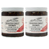 Spicy Serrano Pepper Chile Crunch Crisp 6oz 2 Pack - All Natural Chili Oil Hot Sauce w/ 100% Olive Oil, Garlic & Rosemary - Crun